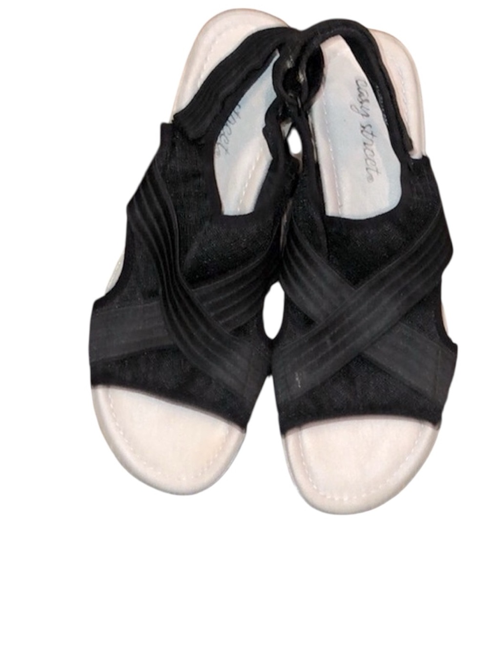 Easy street black sandals size 9M